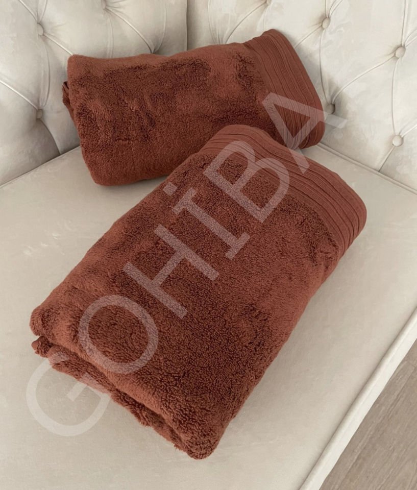 Wellsoft Fluffy Pamuklu Şerit Detaylı Pamuklu Havlu GRİ