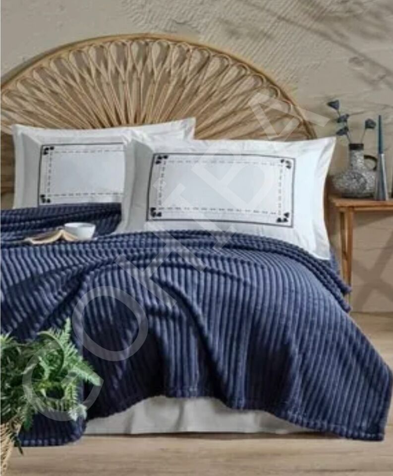 Wellsoft Battaniye | Tek Kişilik | Lacivert 150cm*220cm