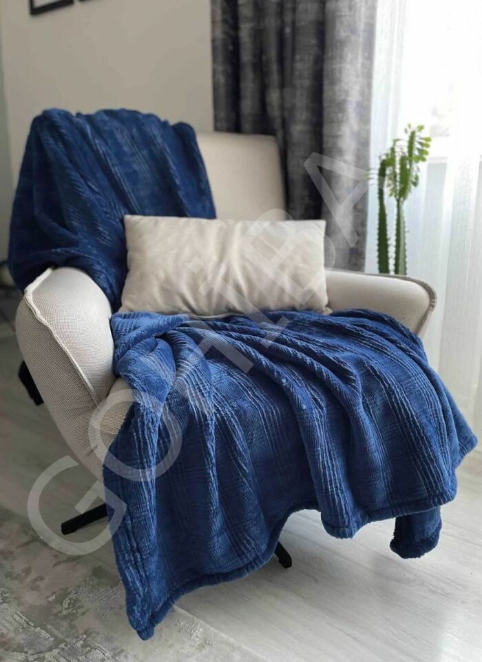 Wellsoft Battaniye | Tek Kişilik | Lacivert 150cm*220cm