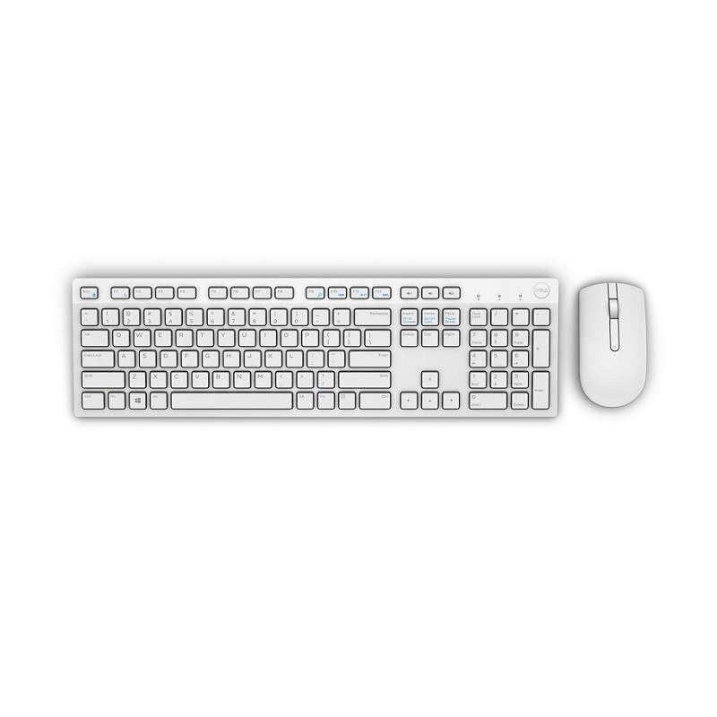 DELL KM636 580-ADGF İngilizce Q Kablosuz Beyaz Klavye Mouse Set
