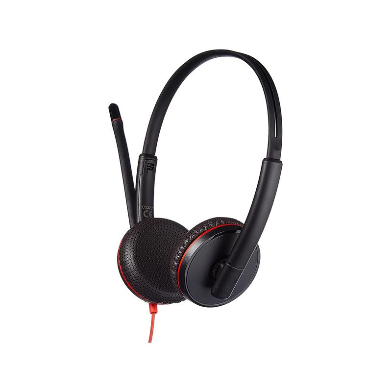 POLY Blackwire C3225 209747-201 USB-A Siyah Kablolu Kulak Üstü Kulaklık