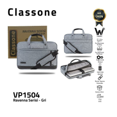 CLASSONE Ravenna Serisi VP1504 15.6'' Gri Notebook Taşıma Çantası