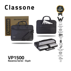 CLASSONE Ravenna Serisi VP1500 15.6'' Siyah Notebook Taşıma Çantası