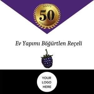 Logolu Ev Yapımı Böğürtlen Reçeli - Adet