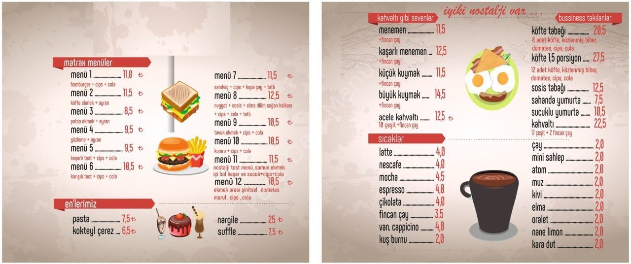 Menü Sayfa Tasarımları 119