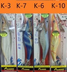 Kardez Glow 20 gr Squid Jig Fosforlu, Kurşunlu Kalamar Zokası