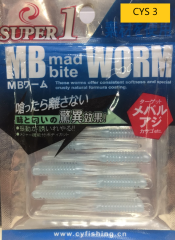 MB Mad Bite Worm LRF Silikon LRF Yemi  12 Pcs
