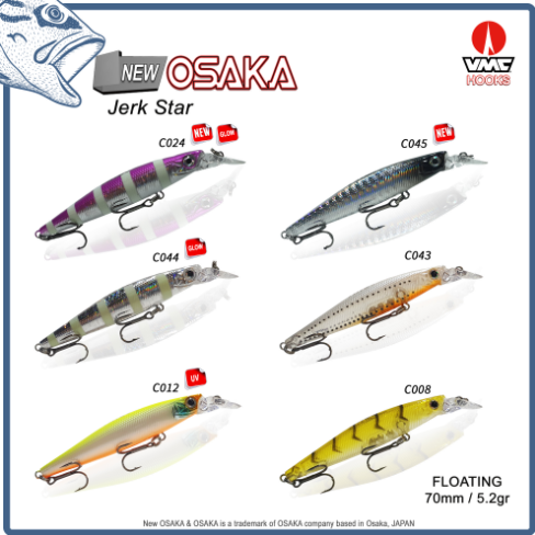 New Osaka Jerk Star 70mm 5.2gr Floating Maket Balık