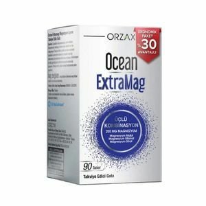 Orzax Ocean ExtraMag Üçlü Magnezyum Kombinasyonu 90 Tablet