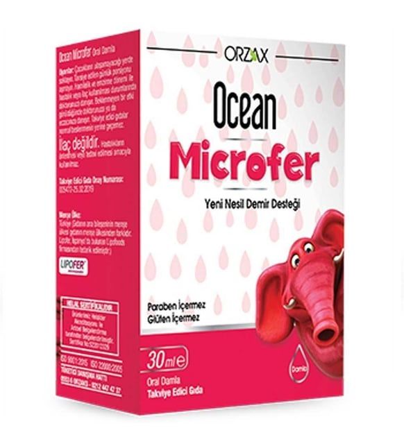 Orzax Ocean Microfer Takviye Edici Gıda 30 ml Damla