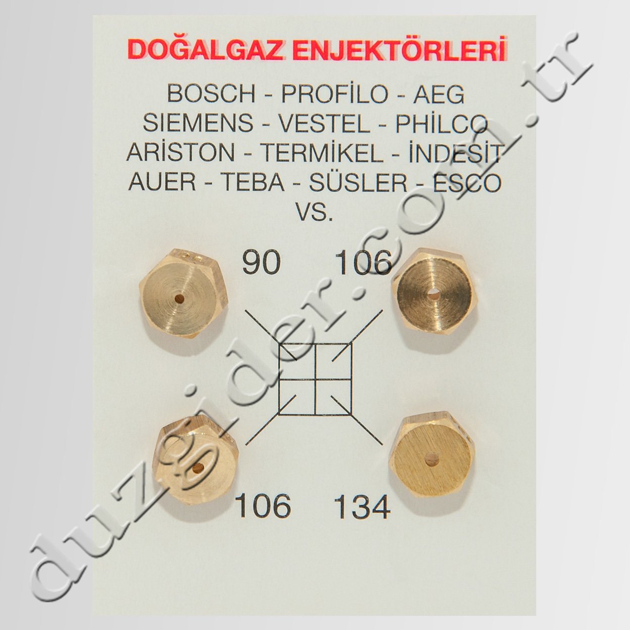 Üniversal Doğalgaz Enjektör Meme Takımı (10 ADET)