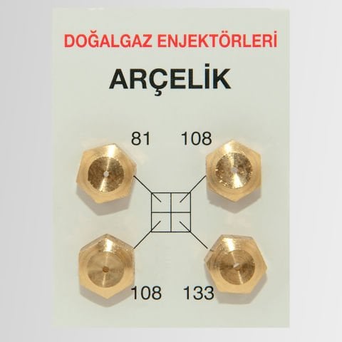 Arçelik Doğalgaz Enjektör Meme Takımı (10 ADET)