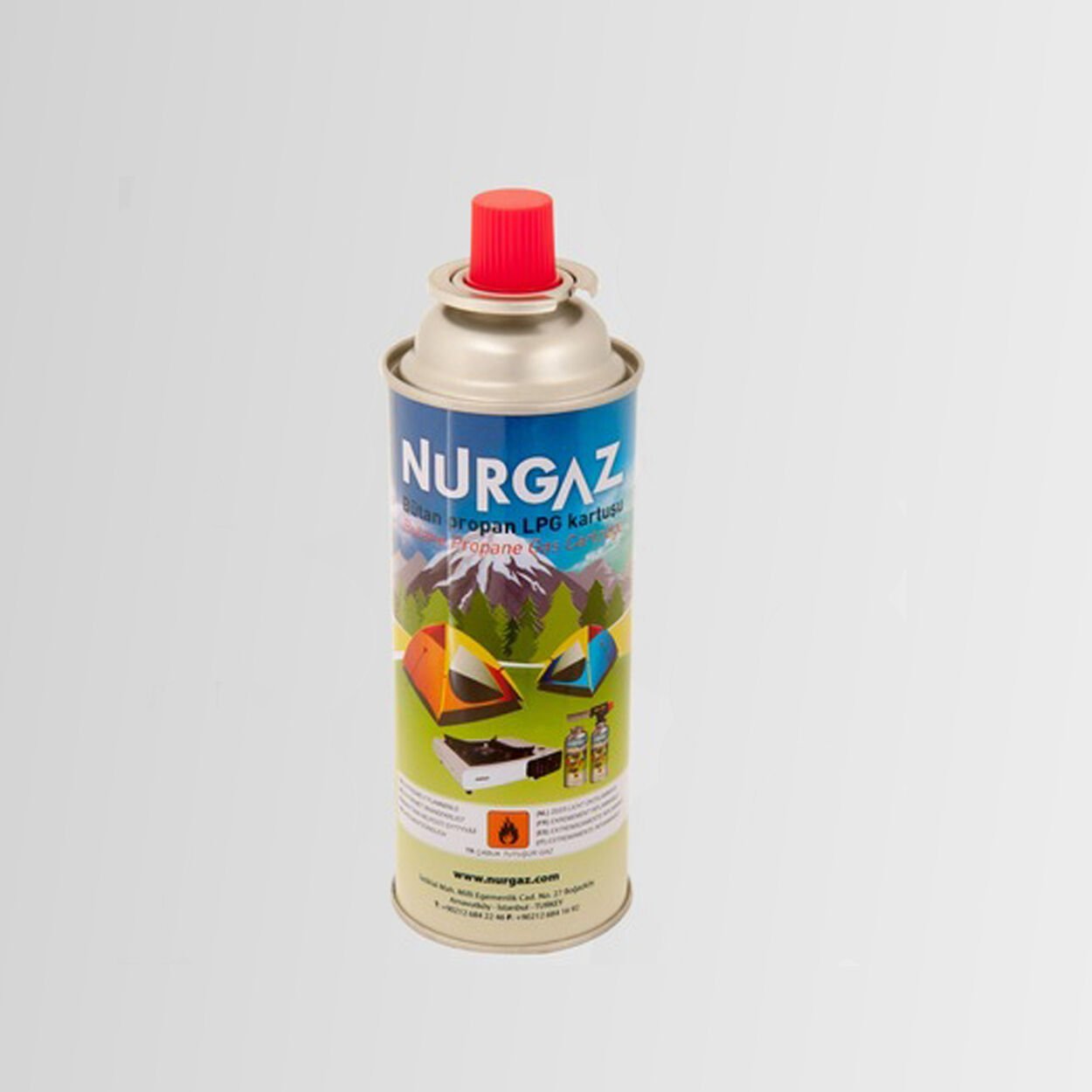 Nurgaz  220 gr. Valfli Kartuş Gaz