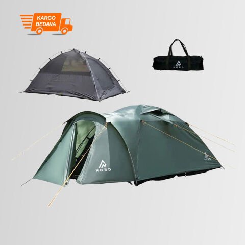 Orcamp OUT-3010 Nord Çantalı 3 Kişilik Kamp Çadırı