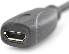 84325 USB Type-C to microUSB 3A Siyah Adaptör Kablo