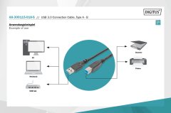 DIGITUS USB 3.0 Bağlantı Kablosu 1.8 Metre