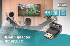 AK-330502-000-S DIGITUS HDMI Adaptörü 90° açılı