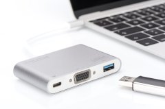 DIGITUS USB 3.0 Type-C™ VGA Çoklu Bağlantı Noktalı Adaptör