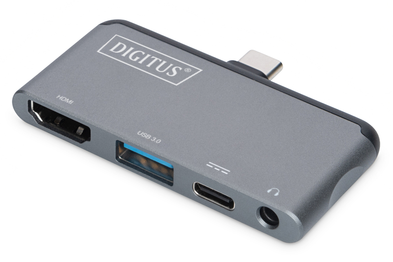 DIGITUS USB-C™ Mobil Şarj İstasyonu, 4 Portlu
