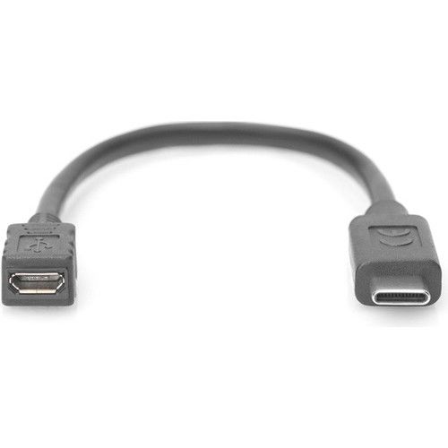 USB KABLOSU USB 2.0 USB-C® ERKEK, USB MİCRO-B DİŞİ 0,15 M YUVARLAK