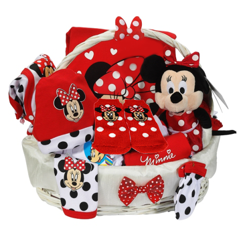 Minnie Mouse Bebek Hediye Sepeti