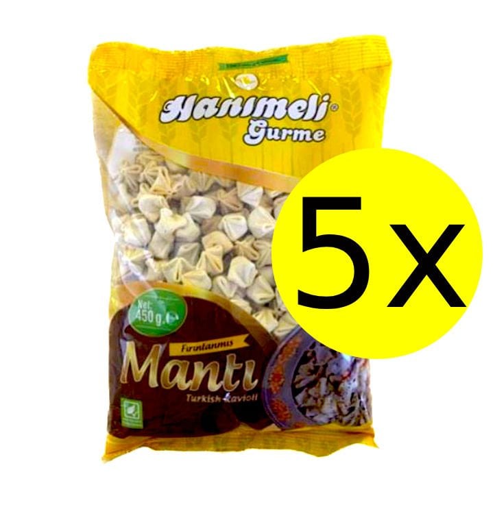 Hanımeli Gurme Fırınlanmış Vegan Mantı 450 g x 5 Adet