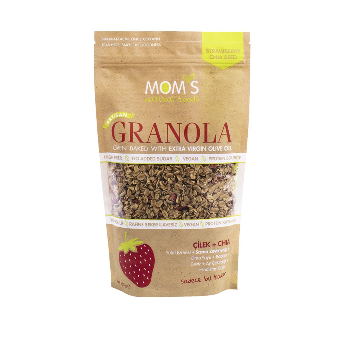 Mom's Granola Çilek & Chia 360 g
