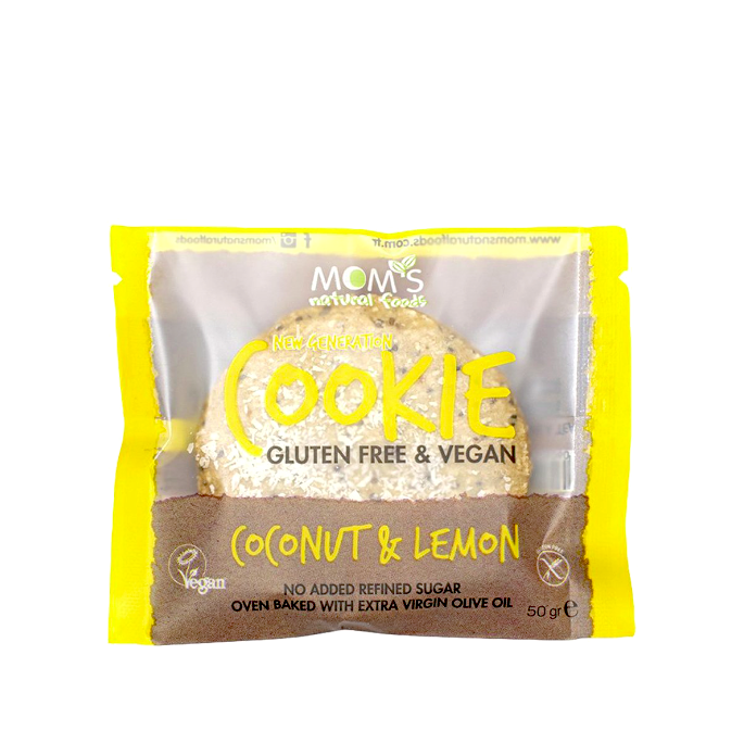 Mom's Glutensiz Cookie Coconut & Lemon 50 g