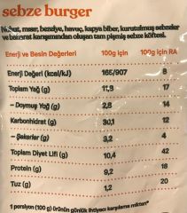 Privegi Sebze Burger 340 g (HIZLI TESLİMAT* veya SOĞUK GÖNDERİM** ile)