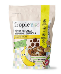 Fropie Kids Kinoa Patlaklı Vitaminli Granola Kaju & Muz Küpleri 240 g