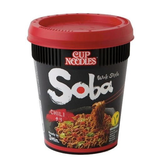 Nissin Soba Chili Cup Vegan Noodle 92 g