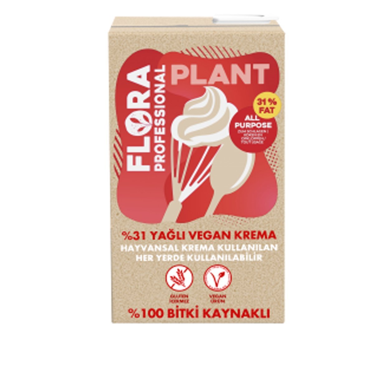 Flora %31 Yağlı Vegan Krema 1 Lt