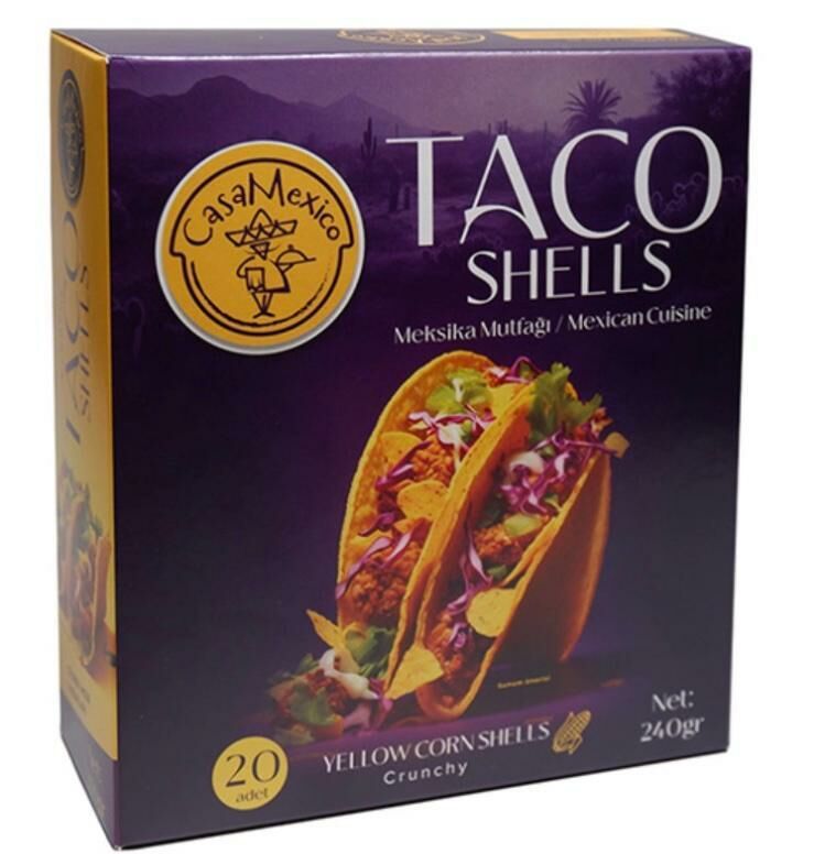 Casa Mexico Taco Shells 240 g 20 Adet