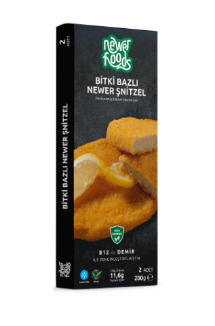 Newer Foods Bitki Bazlı Şnitzel 200 g (HIZLI TESLİMAT* veya SOĞUK GÖNDERİM** ile)