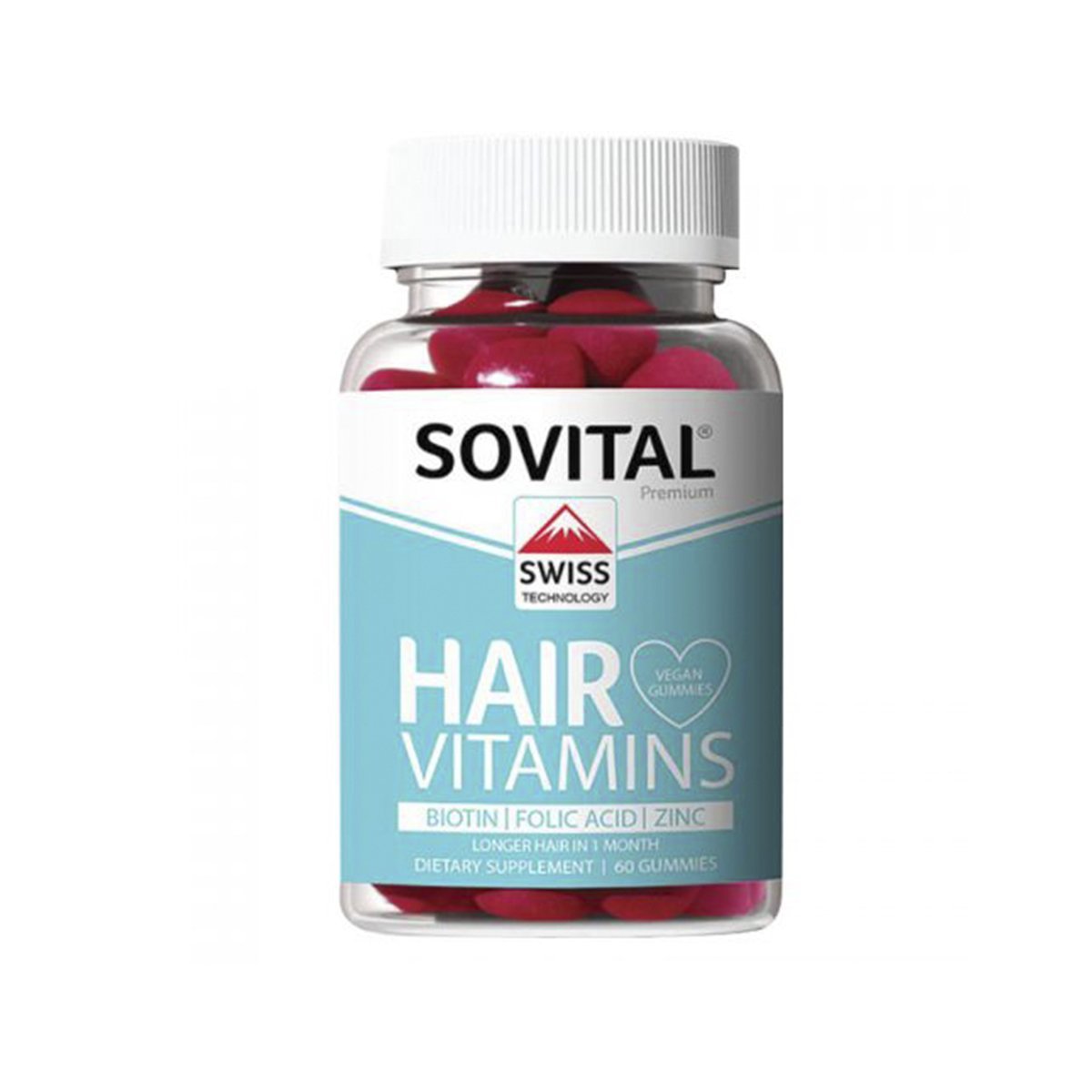 Sovital Hair Vitamins 60 Vegan Gummies