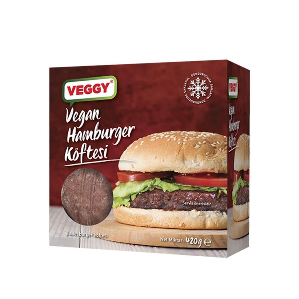 Veggy Vegan Hamburger Köftesi 420 g (HIZLI TESLİMAT* veya SOĞUK GÖNDERİM** ile)