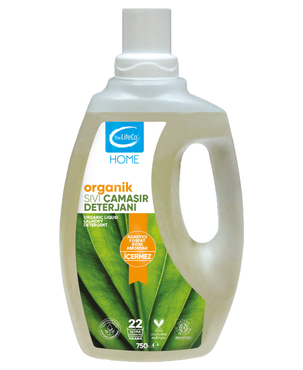 The LifeCo Home Organik Sıvı Çamaşır Deterjanı 750 ml