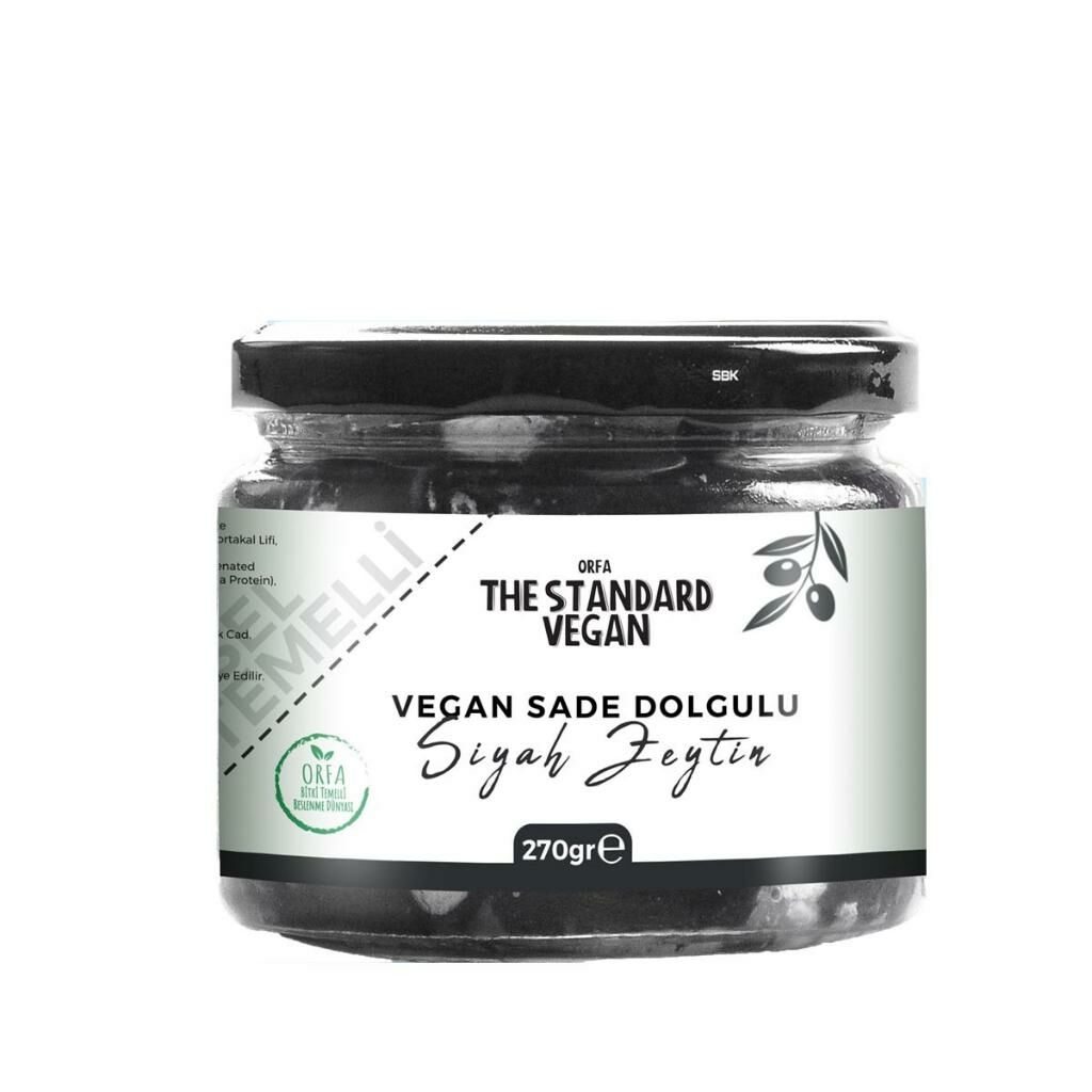 Orfa The Standart Vegan Sade Dolgulu Siyah Zeytin 270