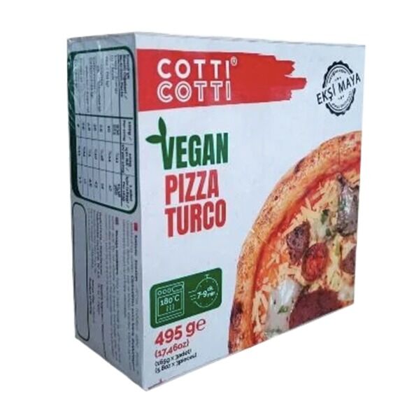 Cotti Vegan Pizza Turco 495 g / 3 Adet (HIZLI TESLİMAT* veya SOĞUK GÖNDERİM** ile)