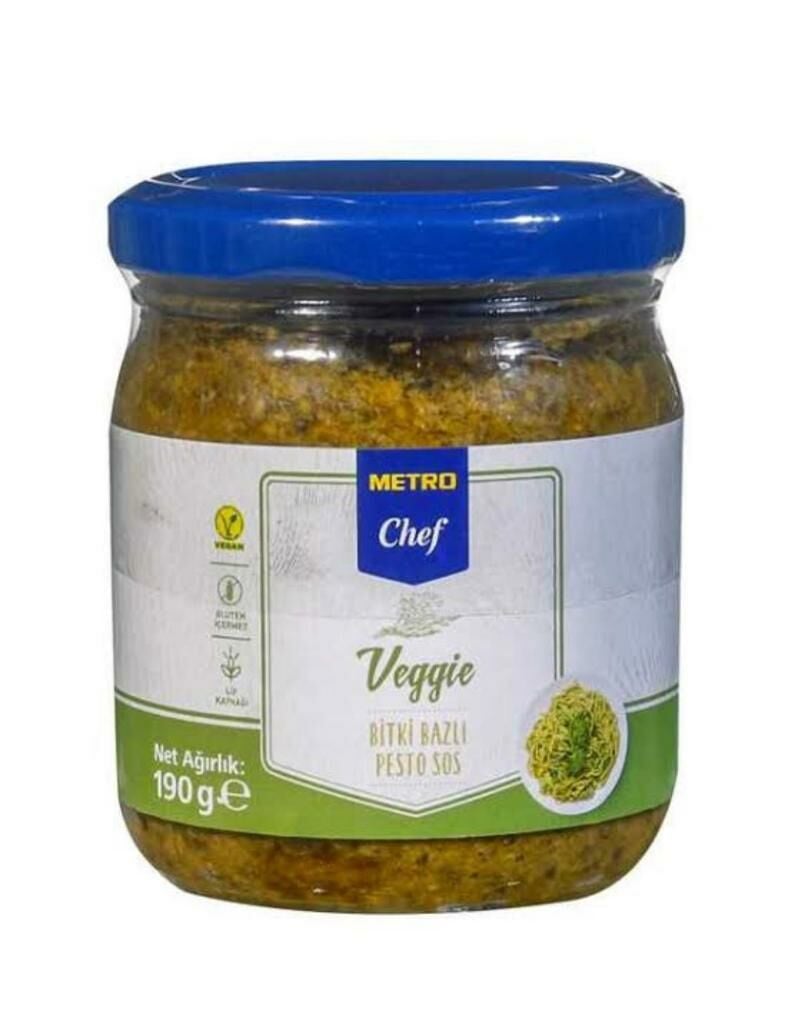 Metro Chef Veggie Bitki Bazlı Pesto Sos 190 g