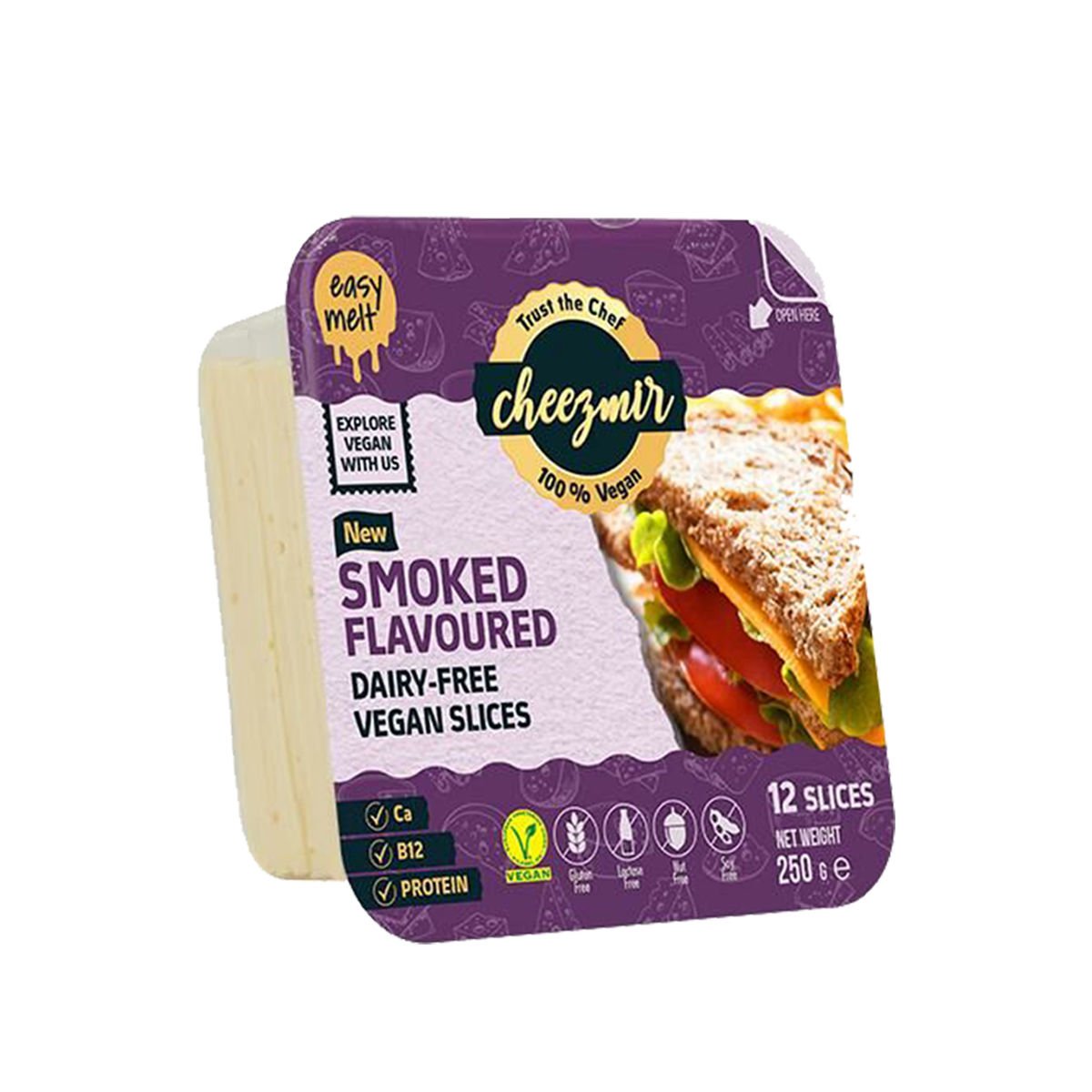 Cheezmir Vegan Peynir Tütsülü Dilimli 250 g