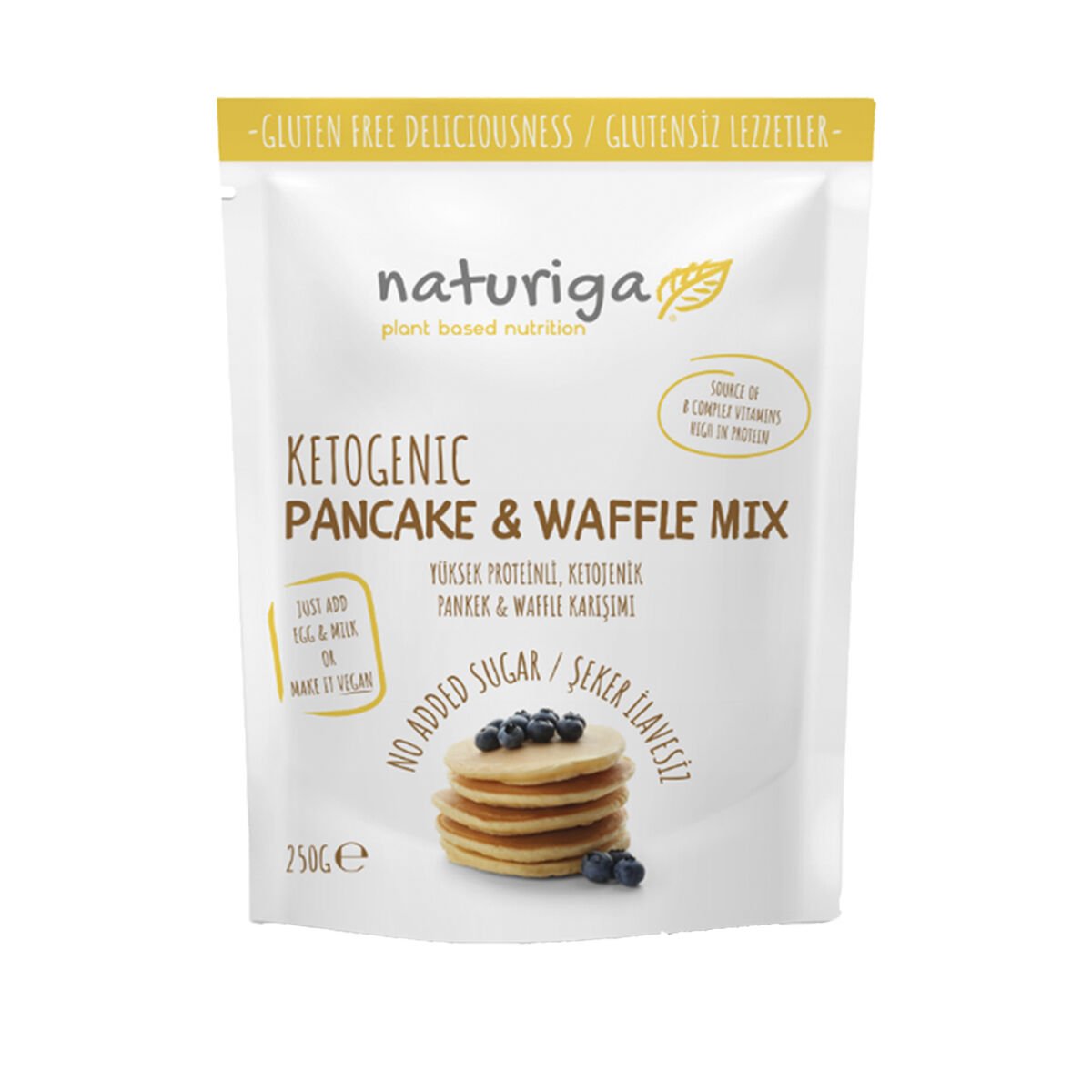 Naturiga Organik Ketojenik Pankek & Waffle Karışımı 250 g