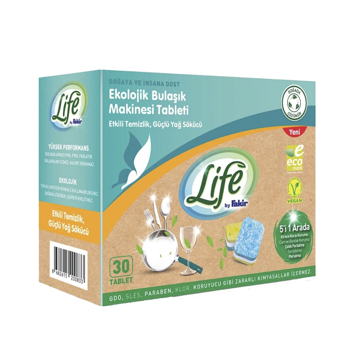 Life By Fakir Ekolojik Bulaşık Makinesi Tableti 30 Tablet