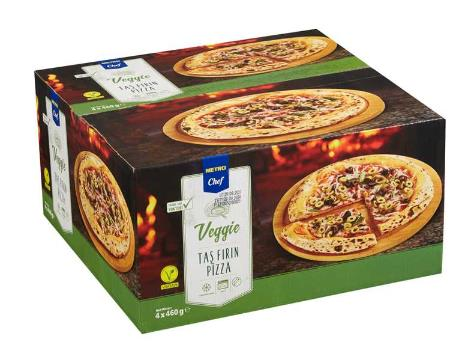 Metro Chef Vegan Taş Fırın Pizza 4'lü 430 g