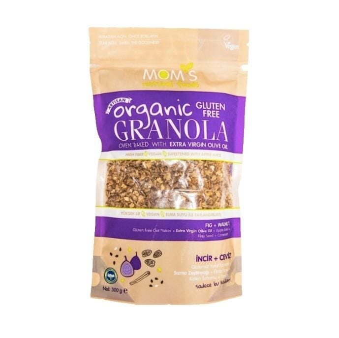 Mom's Organik Glutensiz Granola 300 g İncir & Ceviz