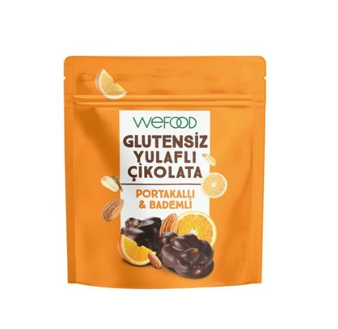 Wefood Glutensiz Yulaflı Çikolata Portakallı & Bademli 40 g