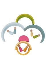 KırtKırt Ahşap Waldorf Gökkuşağı ve Arkadaşları Set Pastel Renkler