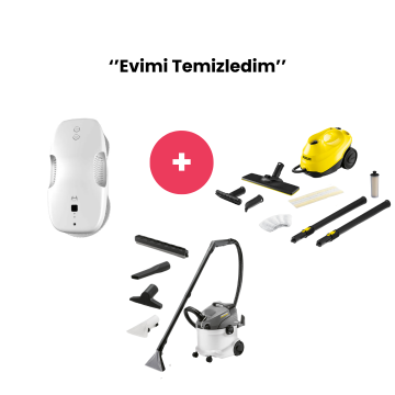 Evimi Temizledim (Karcher Halı Koltuk+ Hutt Cam Temizleme+ Karcher Buharlı)