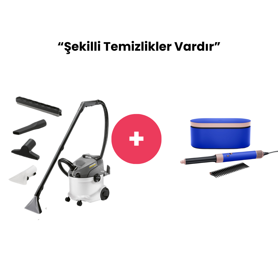 Şekilli Temizlikler Vardır (Karcher SE 6.100 Halı ve Koltuk Yıkama Makinesi + Dyson Airwrap)