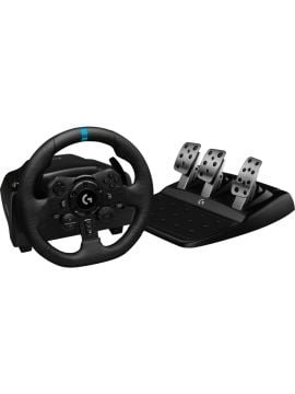 Logitech G G923 PS5, PS4 ve PC ile Uyumlu Yarış Direksiyonu ve Pedalları - Siyah